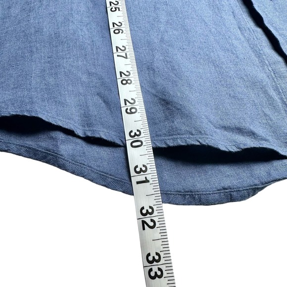 Brooks Brothers | Men | 100% Linen Roll Tab Long Sleeve Button Up Shirt | XL - Picture 7 of 13